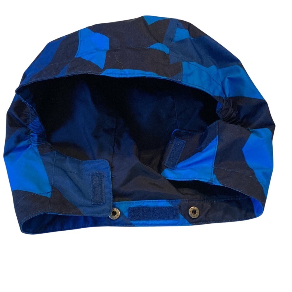 Columbia Kids Blue Geometric‎ Pattern Winter Jacket Hooded - Picture 12 of 15